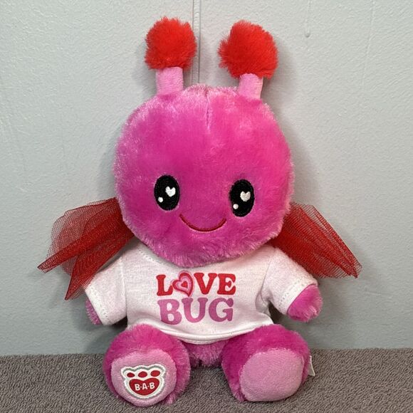 Build a Bear Love Bug Plush Toy Stuffed Animal Valentine Buddies Mini SmallFrys - Picture 1 of 8